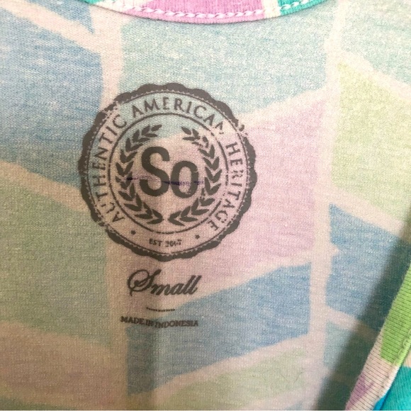 Retro Tank Mini Dress Fitted & Flare Colorful Size Small - Picture 6 of 6